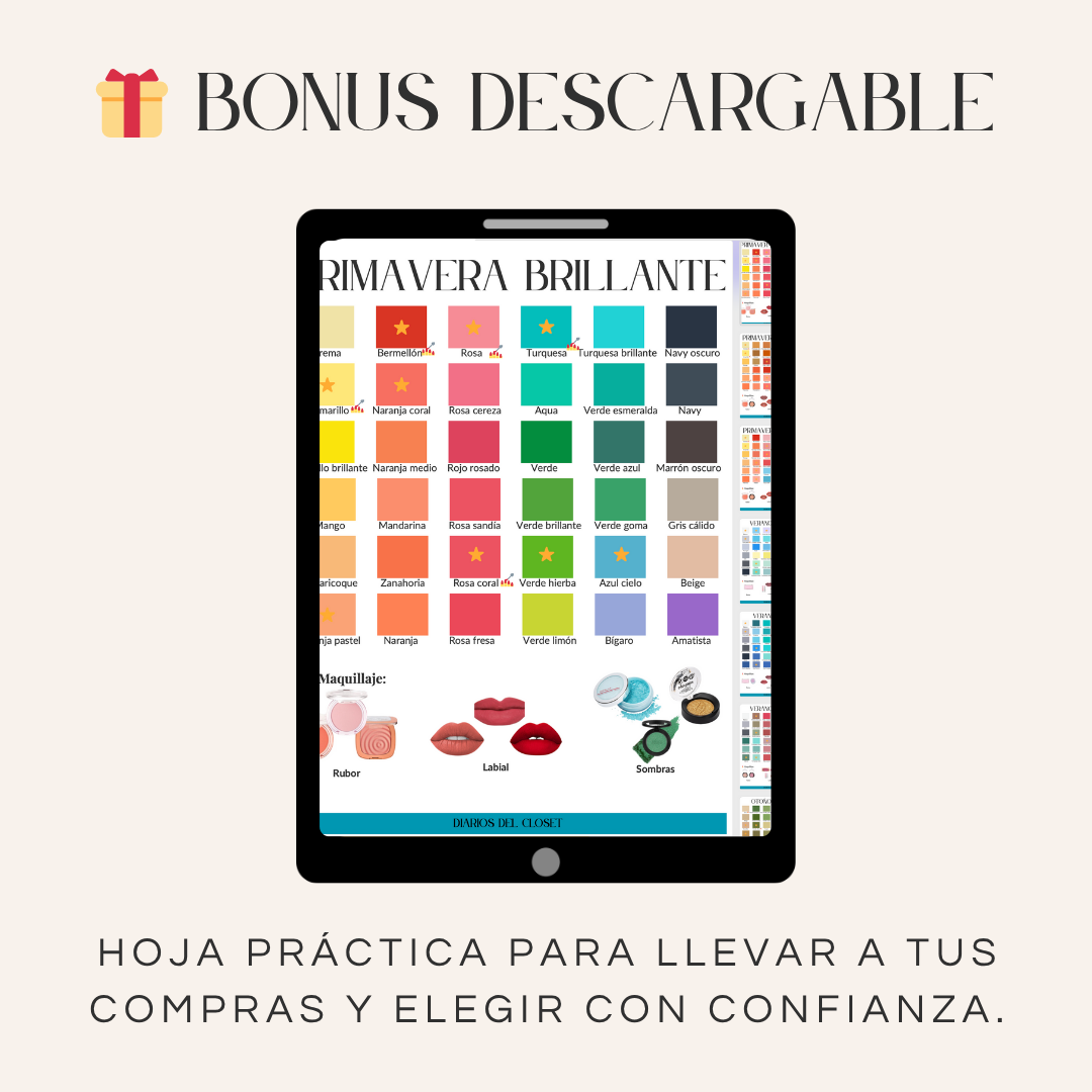 Colores que Empoderan – Asesoría de Colorimetría en PDF + Bonus Descargable